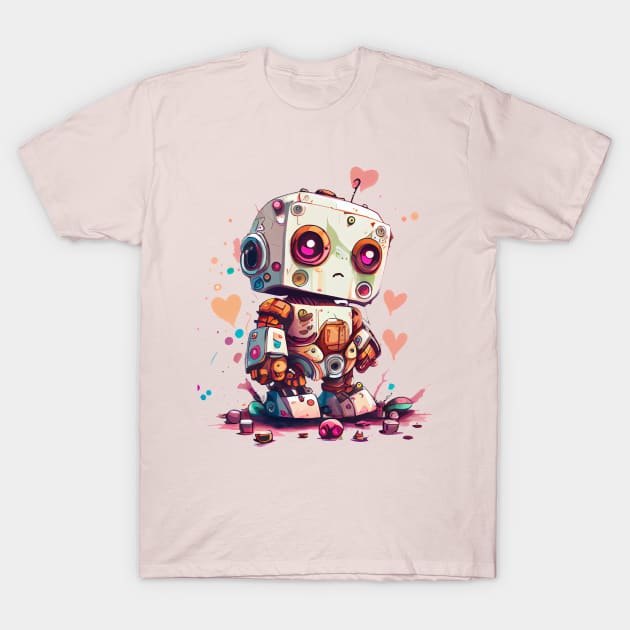 Robot Love T-Shirt by TechnoBubble